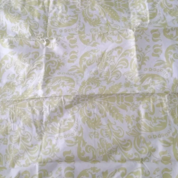 New Pine Cone Hill pillowsham euro size 25 x 25 in cotton green and white - Picture 2 of 3